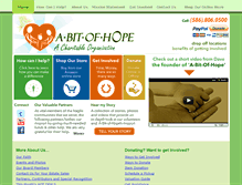 Tablet Screenshot of abitofhope.com